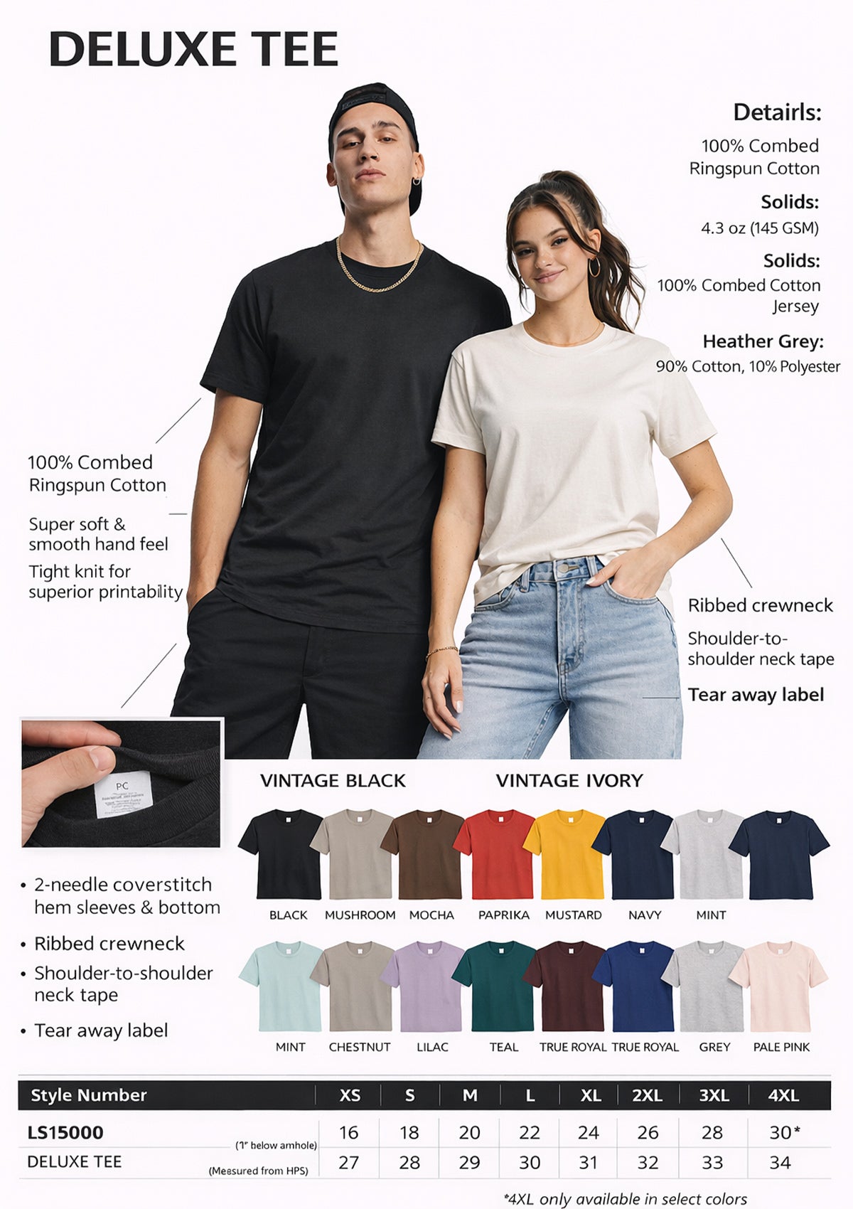 BOUTIQUE STARTER PACK – 50 PCS CUSTOM TEE